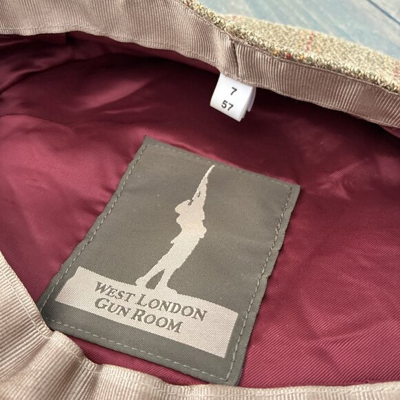 Vintage Fitted West London Wool Gatsby Flat Cap Cabbie Newsboy Size 7 (E9) - Picture 6 of 6